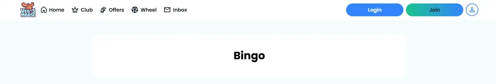 Vegas Moose bingo lobby